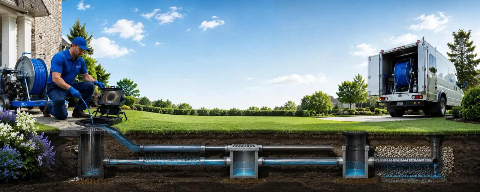 Outdoor drain cleaning information for Fallbrook, CA